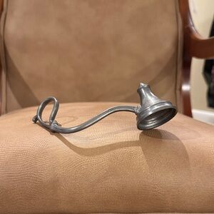 Elegant Pewter Candle Snuffer